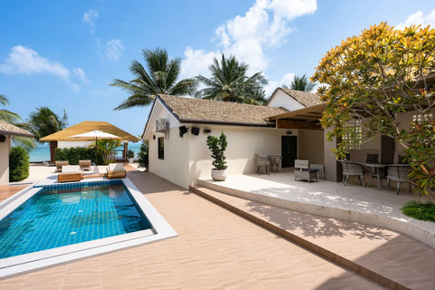 Covered Outdoor Dining with Panoramic Sea Views - Bankun Koh Samui Rental