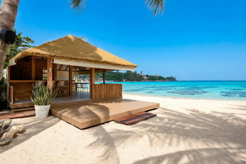 Sandy Beach with Sun Loungers and Palm Trees - Bankun Koh Samui Vacation Rental