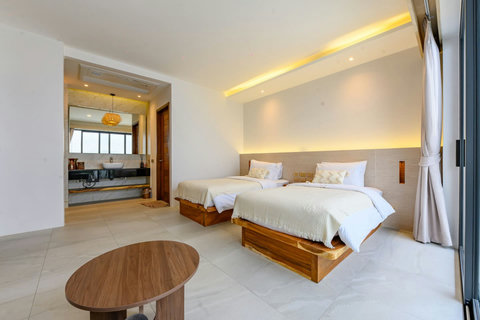 The perfect room for a guest, nanny, or anyone needing their own space near the heart of the villa.