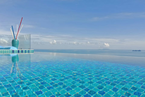 Where the pool meets the sky. Experience the magical infinity effect overlooking the calm, open ocean