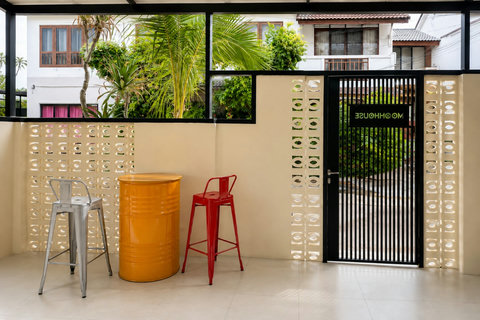 Relax in the outdoor lounge and soak up island life at your own pace