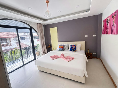 Your private master bedroom—a serene retreat with everything you need for restful nights.