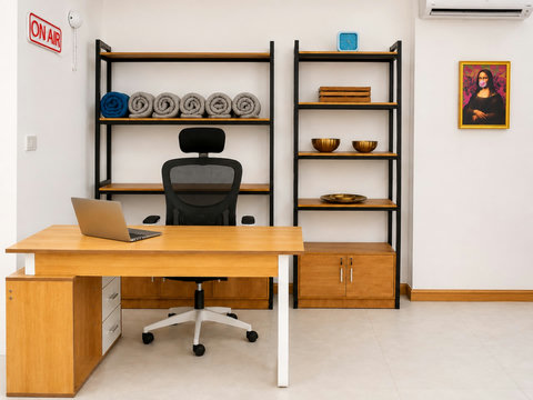 A quiet workspace where you can stay productive or catch up on emails.
