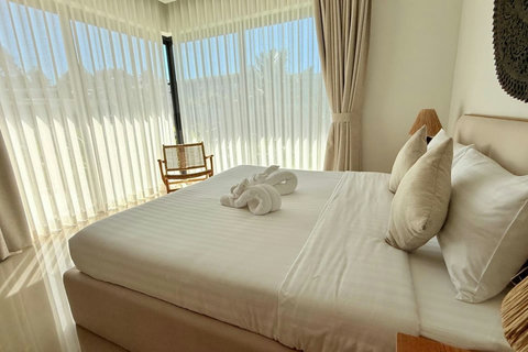 Peaceful king-size bedroom with natural light at Villa Jo in Bophut