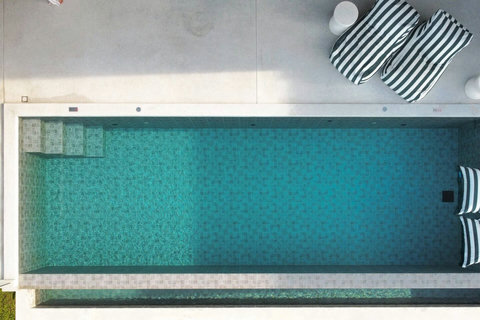 Crystal-clear private swimming pool, perfect for cooling off after a day exploring Koh Samui.