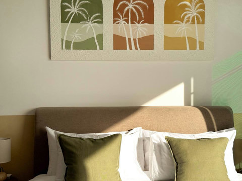 Clean, minimalist interiors and contemporary design accents that give the villa its bright, airy, and luxurious feel.