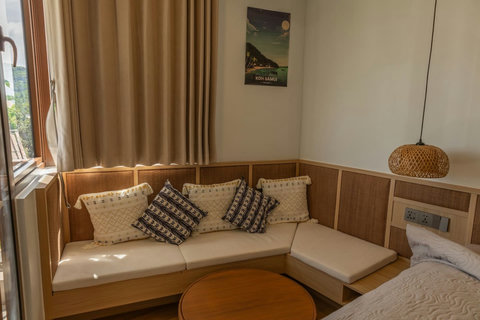 Cool off in the inviting communal pool, perfect for a refreshing dip after exploring Samui
