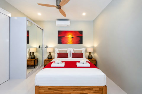 Slip into bed with soft pillows and cool air, wake rested and step straight into your private ensuite.
