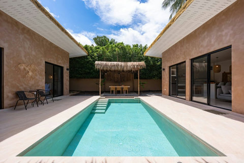 Discover the full scope of your private retreat, from pool to lush gardens.