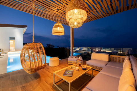 Sala in the evening, ready for sunset drinks