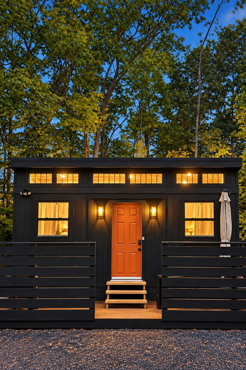 Tiny on the Ridge modern mountain retreat tucked into the Blue Ridge, GA