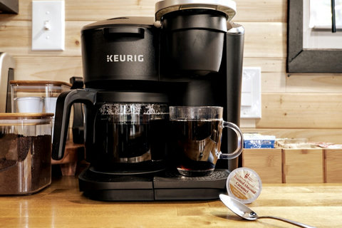 Fresh coffee on the ridge — Start slow mornings with coffee in the fully equipped kitchen before heading into Downtown Blue Ridge or relaxing back at the Casita.