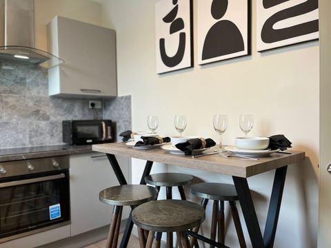 Communal Kitchen · Microwave · Kettle · Washing Machine · Dryer · Toaster · Air Fryer · Crockery · Cutlery · Wine Glasses · Coffee Maker · Dining Area  · Cooking Pans  · Utensils