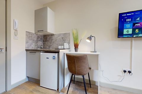 Kitchenette With Tea/Coffee Facilities · Fridge · Workspace