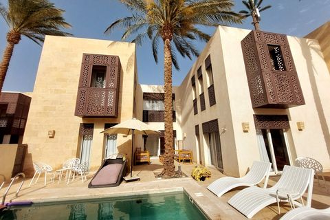 rooms and reception terraces overlooking the private pool and backyard garden 