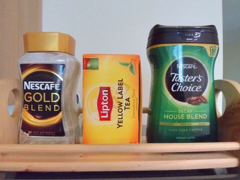 Free tea and coffee
