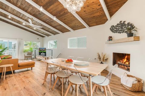 The first of two modern and comfortable living spaces. 