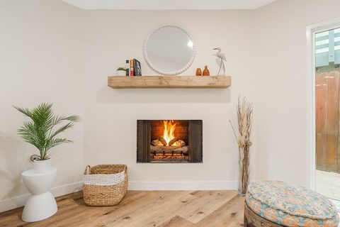 Cozy fireplaces to gather around. 