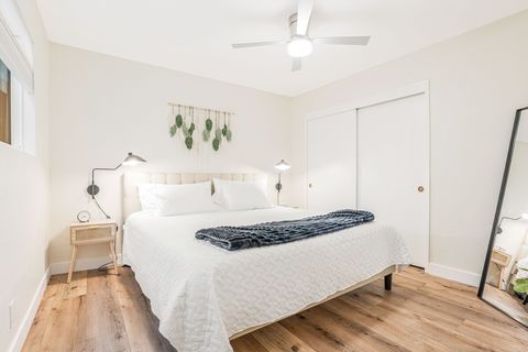Easy access, elegant lower king bedroom. Plush mattresses in all bedrooms.
