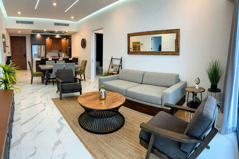 This couch has a full size trundle bed that slides out from underneath.  This is a really nice upgrade from your regular folding pullout mattress. You can sleep one person on top of the couch and another person on the trundle bed.