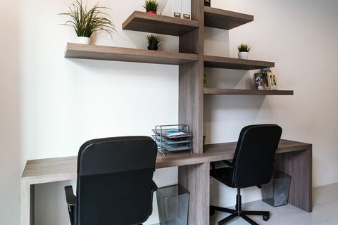 Office area has 2 working spaces. WiFi is free and high speed.