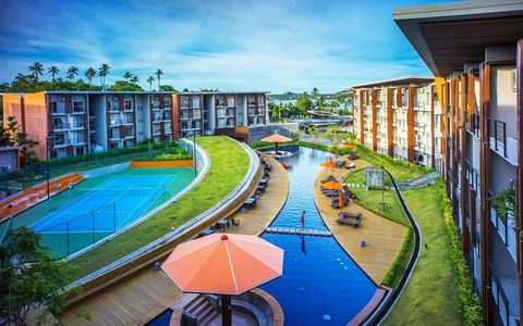 The residence area has everything for perfect holidays: great swimming pool, gardens and lawns for the rest, saunas etc.