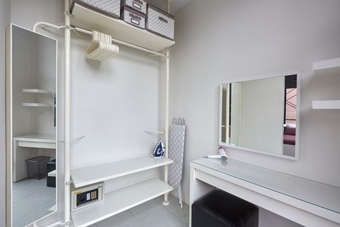 Dressing room in master bedroom.