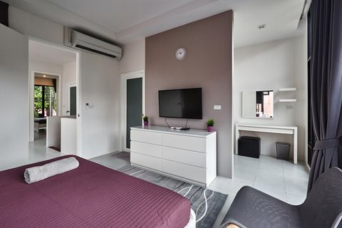 TV and air condition in all bedrooms.