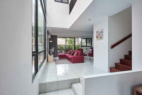 Spacious living room and open kitchen.