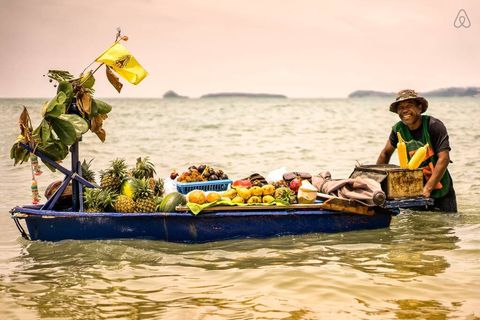 If you walk ten minutes down the road to 'Fishermans' village you will meet this guy on the beach every day selling fresh local fruit.