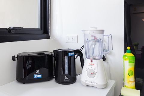 Kitchen is fully equipped.