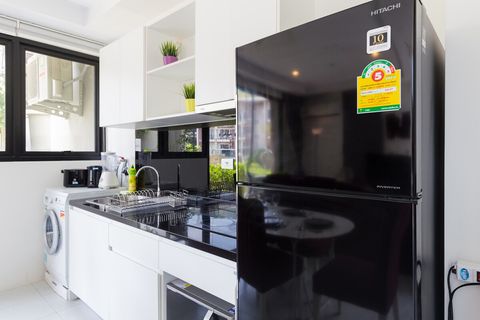 Kitchen is fully equipped.