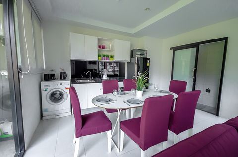 The cozy kitchen area. Feel free to use everything here to cook to your heart's content. 