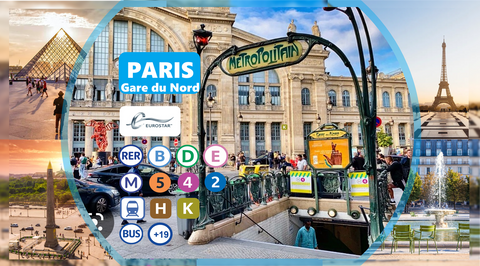 Paris Gare du Nord: 25 Mins Away