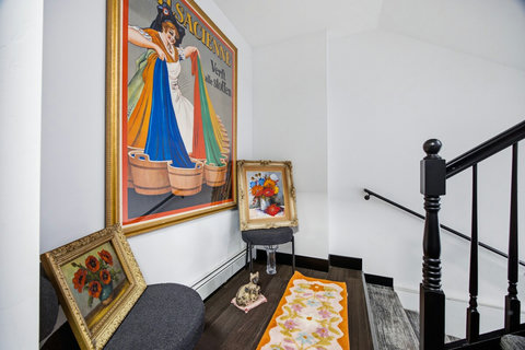Colorful accents and creative charm are sprinkled through-out this desinger home!