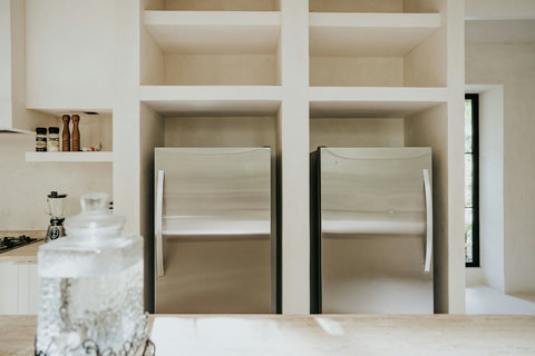 Dual stainless steel refrigerators for modern kitchen convenience