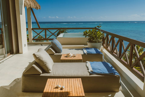 SUITE - Refresh in your private balcony tub.