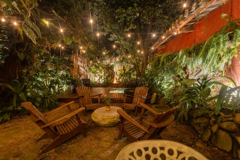 patio - ✨ Discover your enchanted escape under the stars! This cozy haven, adorned with twinkling fairy lights, invites you to unwind among lush greenery. Perfect for gatherings around the fire pit, where laughter fills the air and memories bloom. 🌿🍃 #Hid