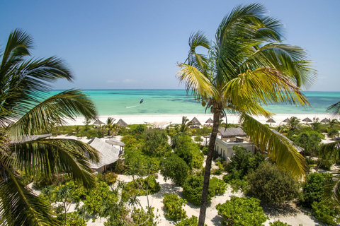 From above, palms sway over hidden paths, the ocean glowing beyond, always close, never crowded.