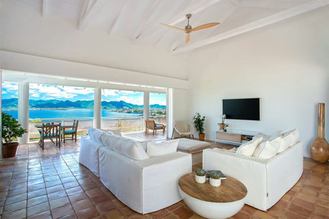 Open air living space with Art TV