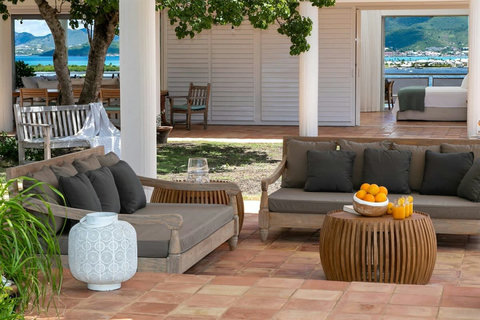 A gazebo for lounging