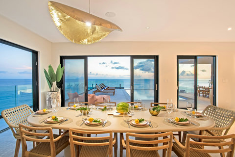 Indoor Dining Room at Sunset