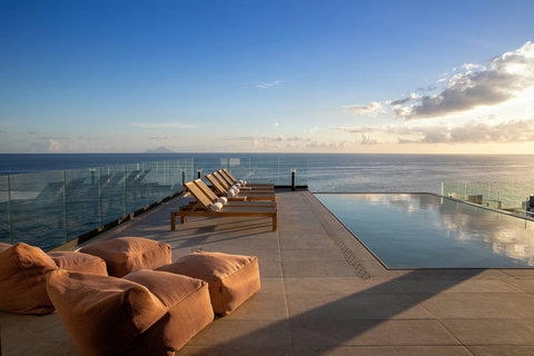 Pool Area Before Sunset