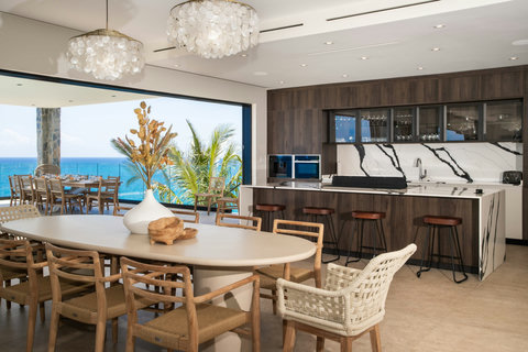 Kitchen and Indoor Dining Area