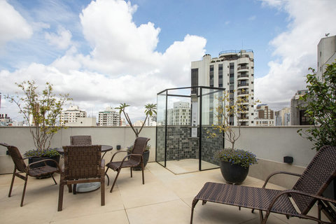 Building with excellent terrace and modern apartments