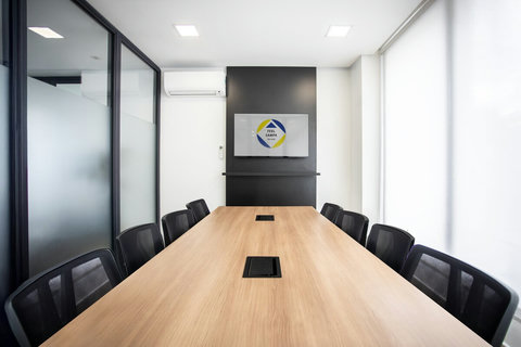 Business building with apartments, gym and reception