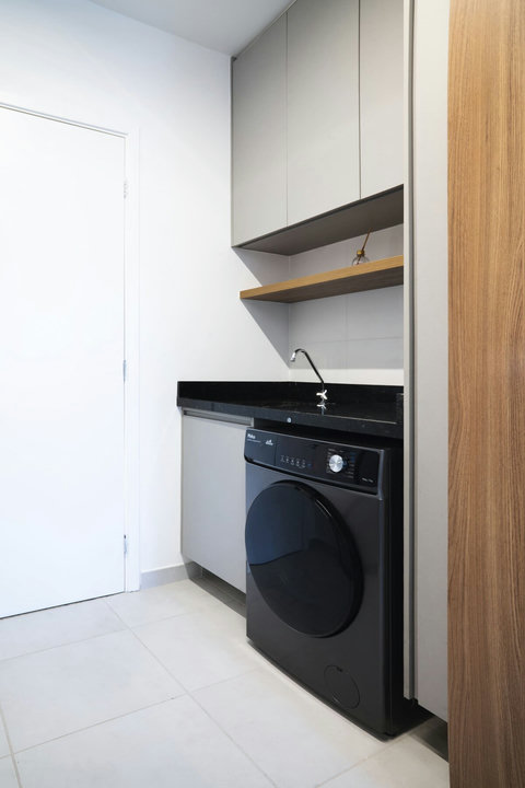 Ideal for extended stays, this flat in Vila Olímpia offers a complete experience in São Paulo.