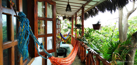 second floor rooms and balcony