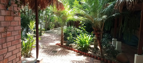 path to the entrance 