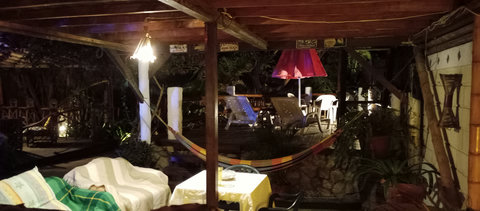 hammock house first floor social tv area